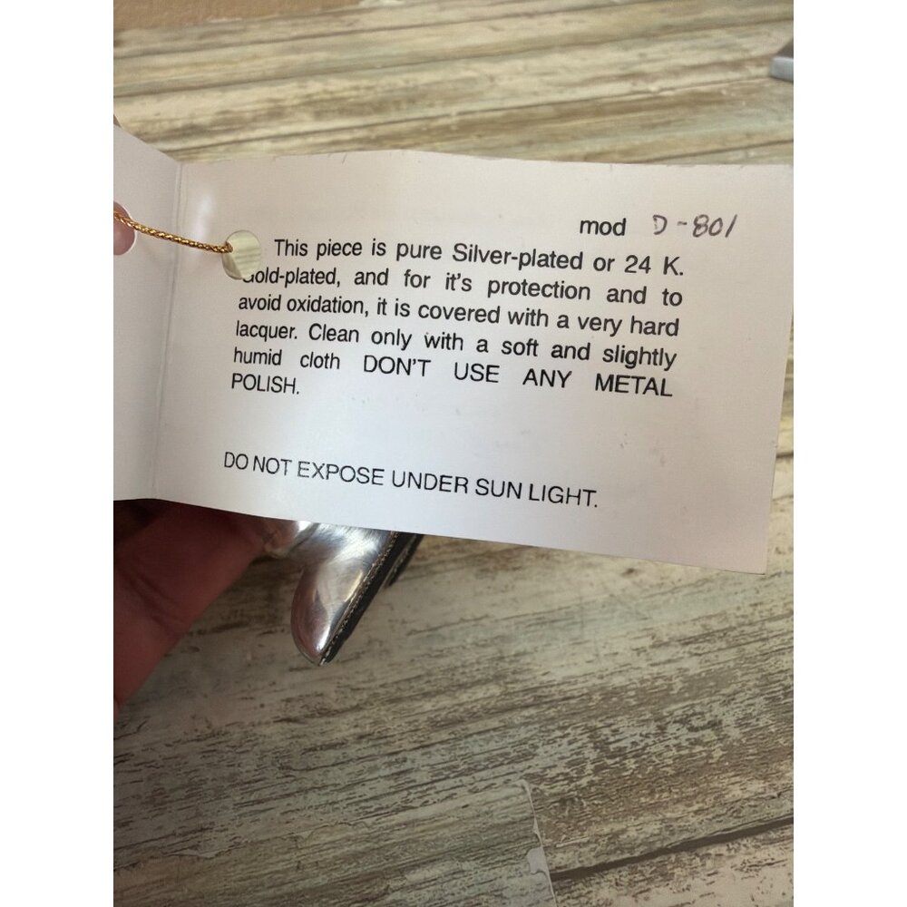 D'Argenta Mexico Disney Silver Tone Tigger Winnie the Pooh Figurine w/Tag 1980s - Picture 12 of 13